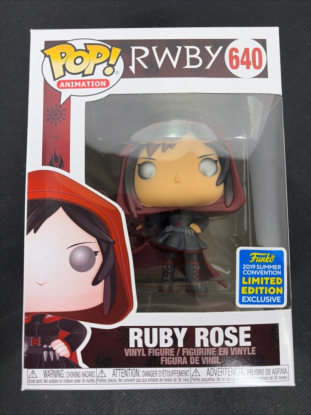 Funko Pop! RWBY Ruby Rose #640 2019 Summer Convention Exclusive
